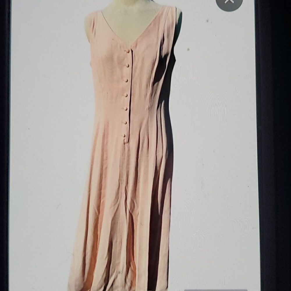 Vintage pale pink sleeveless Dress size 22